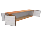 40ft High Cube Open Side Container