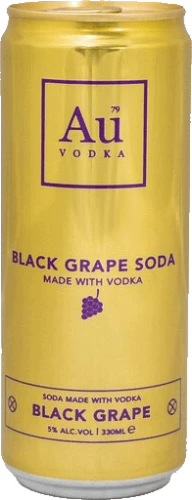Au Vodka Black Grape Cocktail Cans 12x330ML