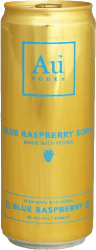 Au Vodka Blue Raspberry Cocktail Cans 12x330ML