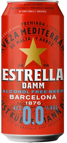 Estrella Damm 0% Cans 24x330ml
