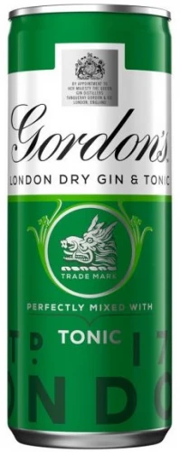 Gordons Gin & Tonic Pre Mixed Cans 12x250ml