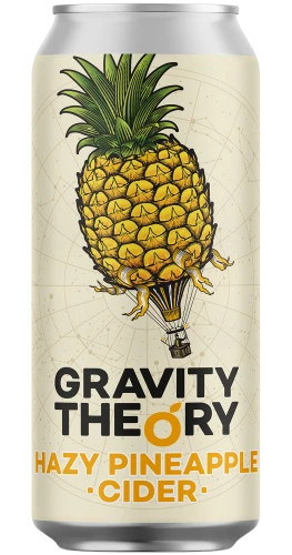 Gravity Theory Hazy Pineapple Cider Cans 24x440ml