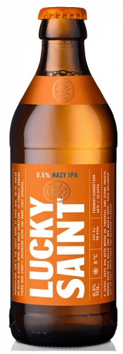 Lucky Saint Unfiltered Hazy Non Alcoholic 0.5% IPA Bottles 20x330ml