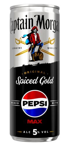 Morgans Spiced & Pepsi Max Pre Mixed Can 12x250ml