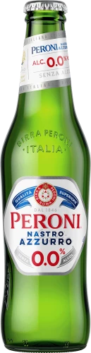 Peroni Nastro Azzurro 0.0% Bottles 24x330ml