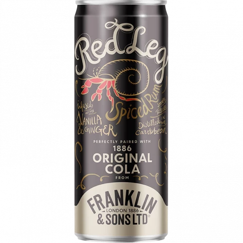 Red Leg Spiced Rum and Coke cans 12x250ml BBD: 30/11/26
