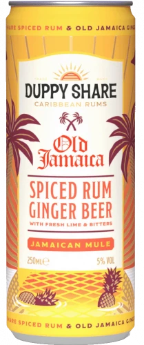 The Duppy Share Old Jamiaca Spiced Rum Ginger Beer 12x250ml